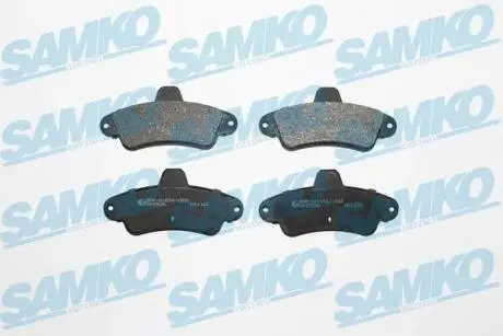 Гальмівні колодки, дискове гальмо (набір) SAMKO 5SP870