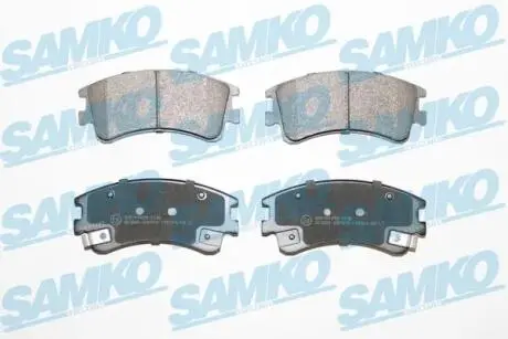 Гальмівні колодки, дискове гальмо (набір) SAMKO 5SP878
