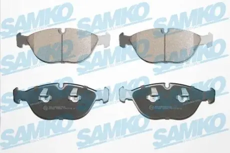 Гальмівні колодки, дискове гальмо (набір) SAMKO 5SP881