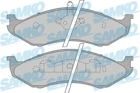 Тормозные колодки, дисковый тормоз.) SAMKO 5SP896