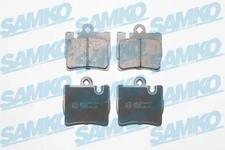 Гальмівні колодки, дискове гальмо (набір) SAMKO 5SP905