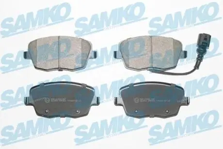 Гальмівні колодки, дискове гальмо (набір) SAMKO 5SP973