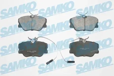 Гальмівні колодки, дискове гальмо (набір) SAMKO 5SP986