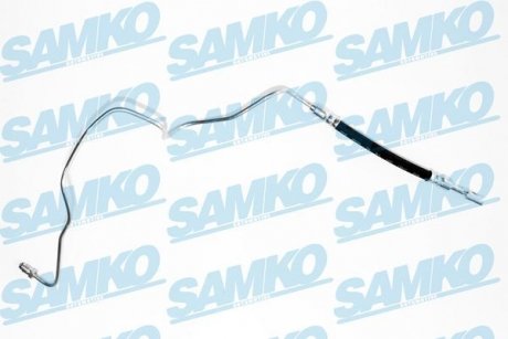 Тормозной шланг (задний) Skoda Fabia 99-14 (192mm) SAMKO 6T49176 (фото 1)