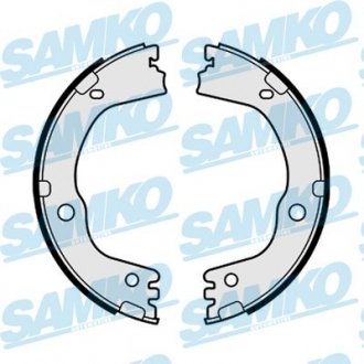 Комплект барабанных тормозных колодок. SANTA FE SAMKO 81177 (фото 1)