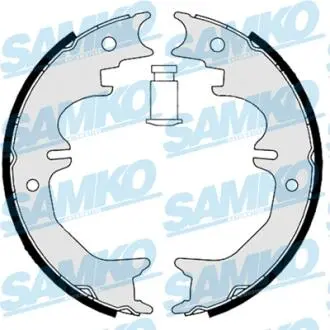 Тормозные колодки ручного тормоза SAMKO 88850