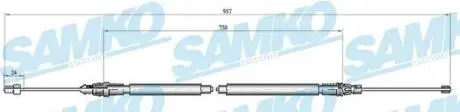 Трос зчеплення SAMKO C0348B