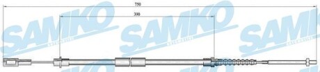 Трос зчеплення SAMKO C0643B