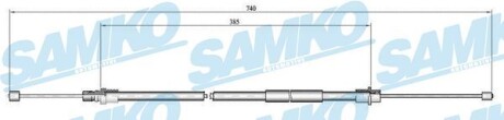 Трос зчеплення SAMKO C0649B