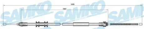 Трос зчеплення SAMKO C0702B