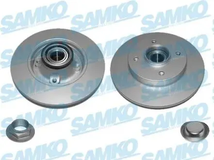 Диск тормозной C3,4 P207,308 malowana +иоіysko +pierњж.ABS tyі SAMKO C1013PRCA