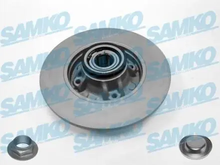 Диск тормозной P308 malowana +иоіysko +pierњж.ABS tyі SAMKO P1011PRCA