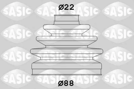 Гумовий пильовик шарніра зовнішній/передн (fi: 22/88) VOLVO C30, C70 II, S40 II, V50, FORD C-MAX, C-MAX II, FOCUS C-MAX, FOCUS II, FOCUS III, FOCUS III/HATCHBACK 1.5D/2.0/2.0D 10.03-02.20 SASIC 1906099