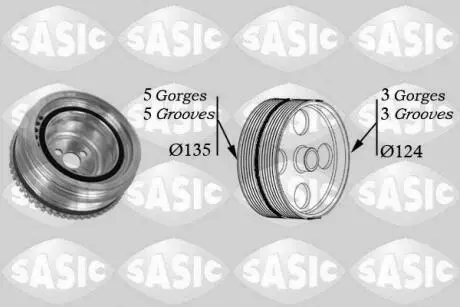 Шкив коленвала SASIC 2156045