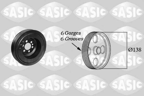 Шків колінвалу SASIC 2156083