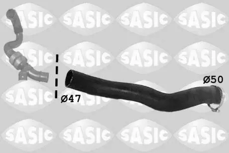 Шланг интеркулера /TURBINY/ DACIA DUSTER LOGAN I SANDERO 1,5DCI 07- SASIC 3334012
