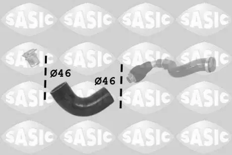 Патрубок интеркулера OPEL VIVARO 2,5CDTI (WYLOT) SASIC 3334038