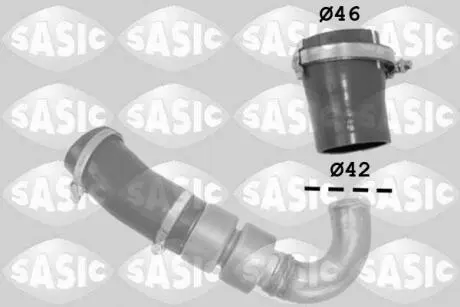 Патрубок интеркулера FORD C-MAX/FOCUS III 2,0TDCI SASIC 3336230