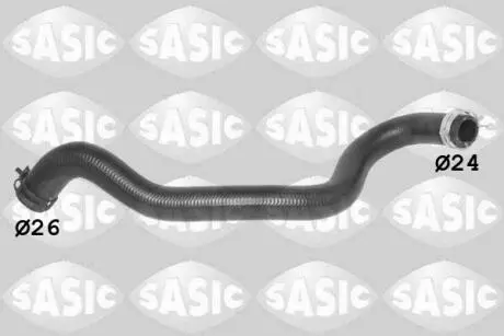 Шланг гумовий системи охолодження Нижн FORD FIESTA V, FUSION 1.4D 11.01-12.12 SASIC 3406470