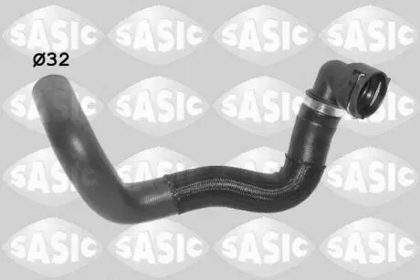 Шланг гумовий системи охолодження Верх FIAT DUCATO 2.0D 06.11- SASIC 3406510