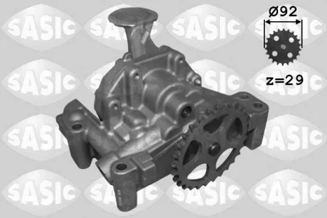 Масляний насос CITROEN BERLINGO, BERLINGO/MINIVAN, JUMPY I, XSARA, PEUGEOT 206, EXPERT, PARTNER, PARTNER ORIGIN, PARTNER ORIGIN/MINIVAN, PARTNER/MINIVAN 1.9D 06.96-12.15 SASIC 3650013