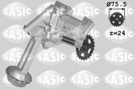 Масляний насос RENAULT CLIO II, CLIO II/HATCHBACK, KANGOO, KANGOO EXPRESS, LAGUNA I, LAGUNA II, MEGANE I, MEGANE I CLASSIC, MEGANE I COACH, MEGANE SCÉNIC, SCENIC I, THALIA I 1.4-1.6LPG 11.97- SASIC 3654018