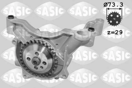 Масляний насос AUDI A1, A3, A4 B8 SEAT ALHAMBRA, ALTEA, ALTEA XL, IBIZA IV, IBIZA IV SC, IBIZA IV ST, LEON, TOLEDO III, TOLEDO IV SKODA FABIA II, OCTAVIA II, RAPID 1.4-1.8 11.05-07.18 SASIC 3656017