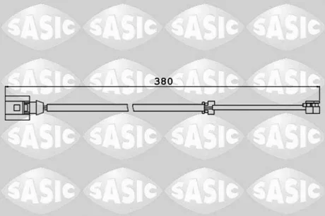 Датчик зносу гальмівних колодок передн (кількість штук в упаковці: 2шт) PORSCHE CAYENNE, VW TOUAREG 2.5D-6.0 05.02-09.10 SASIC 6236039