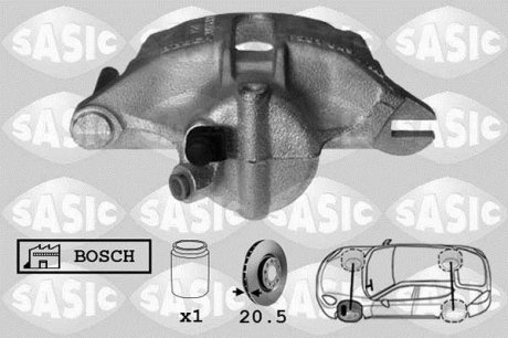 Супорт передній L 20mm (тип Bosch) Kangoo/Berlingo/Partner SASIC 6504002 (фото 1)