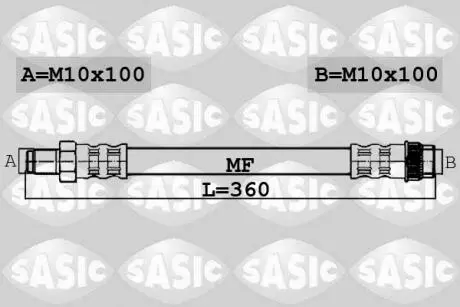 Тормозной шланг SASIC 6604039