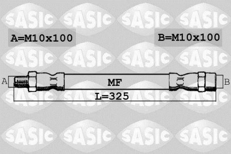 Шланг тормозной SASIC 6606037 (фото 1)