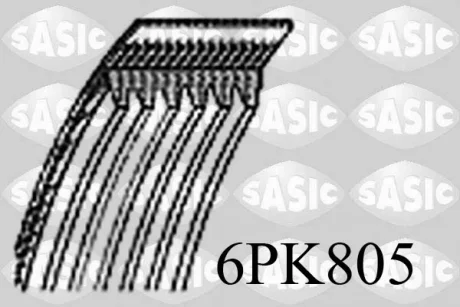 Поліклиновий ремінь SASIC 6PK805
