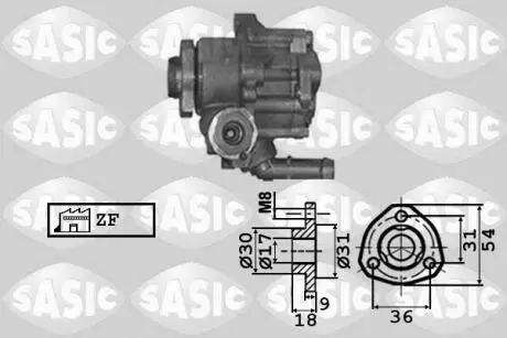 Гидравлический насос, рулевое управление SASIC 7076023