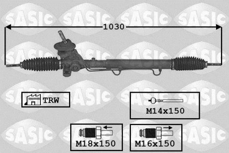 Рулевой механизм SASIC 7176029 (фото 1)