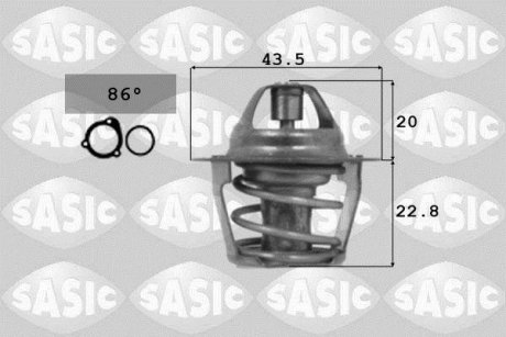 Термостат системы охлаждения SASIC 9000106 (фото 1)