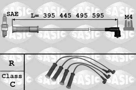 Дроти запалення, набір SASIC 9284004