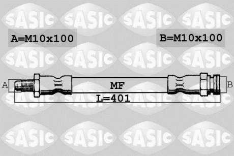 Шланг тормозной SASIC SBH0172