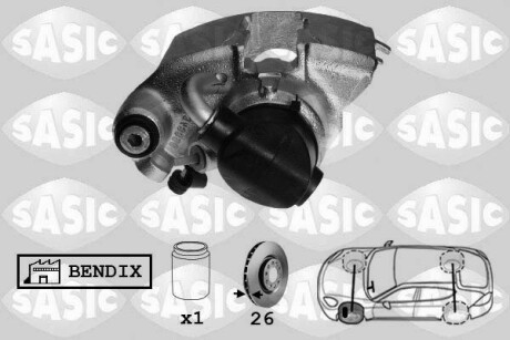 Супорт гальмівний SASIC SCA0058