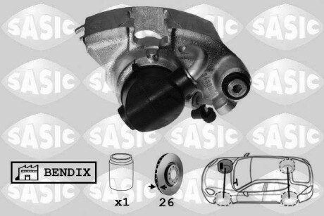 Супорт гальмівний SASIC SCA0059