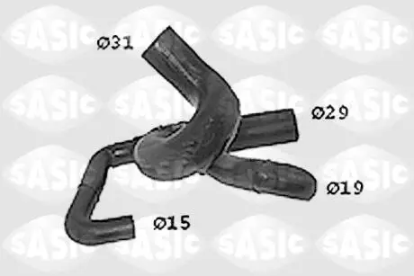 Патрубок системы охлаждения SASIC SWH4271