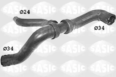 Патрубок системы охлаждения SASIC SWH6625
