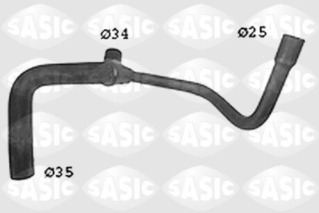 Патрубок системи охолодження SASIC SWH6712