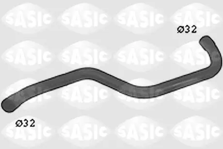 Патрубок системы охлажд. (металл.) VW Passat B4 1.6 94-96 SASIC SWH6820