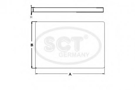 Фільтр салону (вугільний) SUBARU Legacy IV 2.0 D (09-) (SAK 208) SCT SCT Germany SAK208