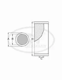 Фильтр масляный VW Passat (3B2/3B5) 1.9 TDI (98-05) (SH 420 L) SCT SCT Germany SH420L