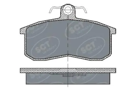 Колодки гальмівні передні 2108 (SCT) SP-101 SCT / Mannol SP 101 PR
