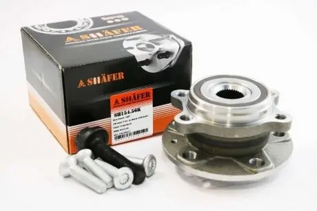 Маточина передня VW, Golf V-VI, 04-, (4 болти), ABS+, монт. ккт.+ SHAFER SH15456K