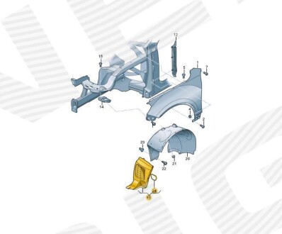 ПОДКРЫЛЬНИК Signeda PVG11096AR