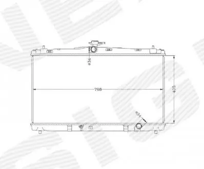 Радиатор TOYOTA CAMRY (XV50), 12 - 14 Signeda RA37192A