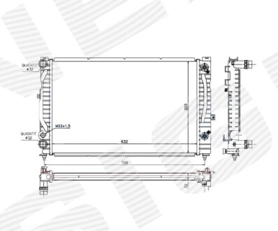 Радиатор Signeda RA60229Q